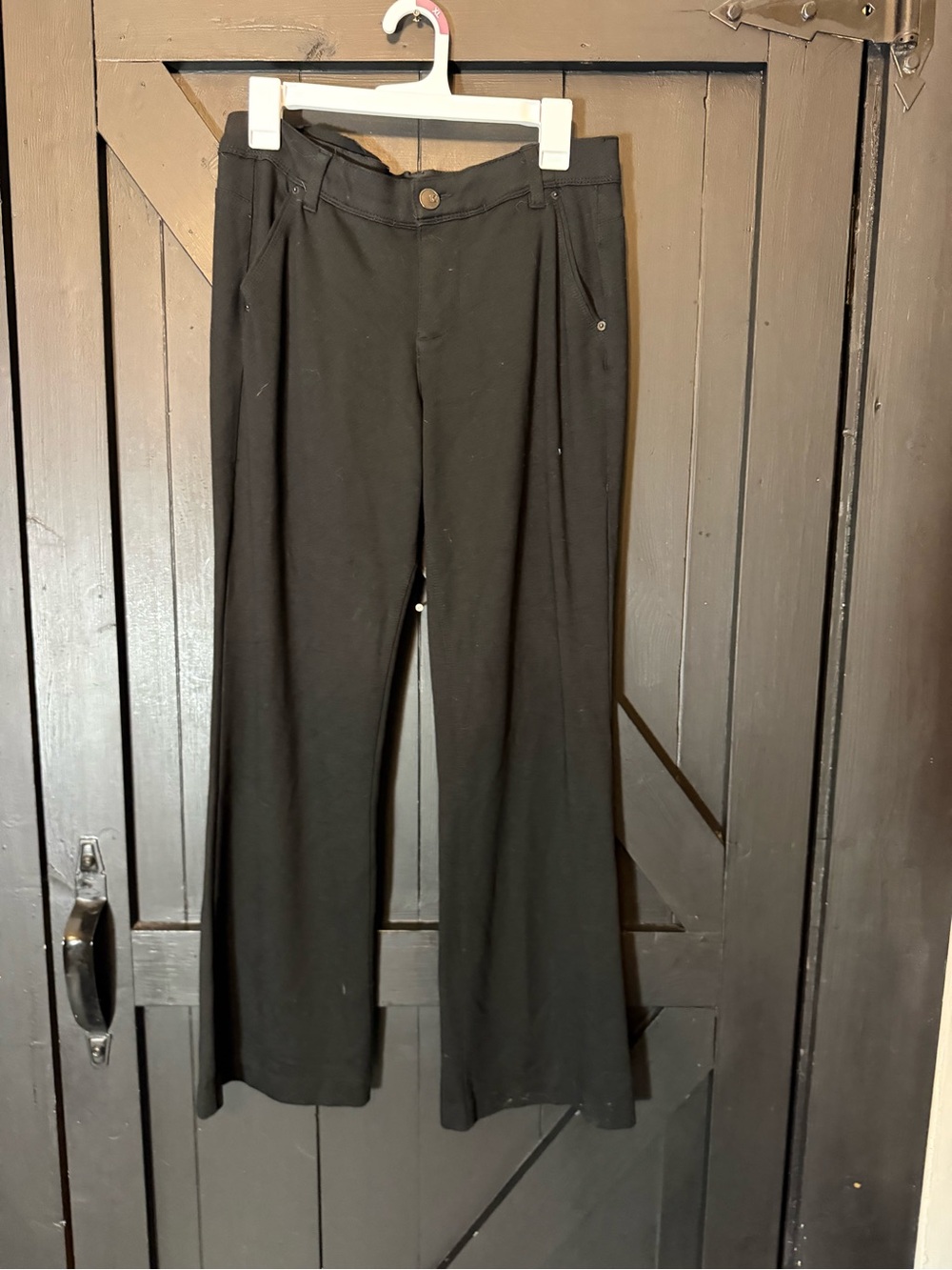 one 5 one Black Straight-Leg Dress Pants